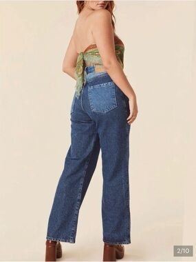 NWT Spell Daisy Patchwork Denim Jeans Large